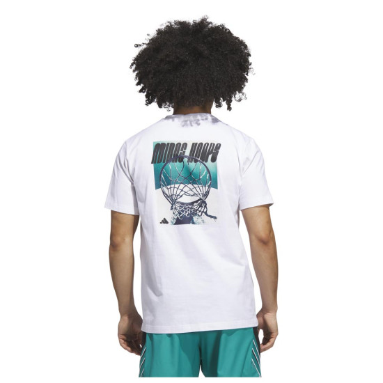 Adidas Ανδρική κοντομάνικη μπλούζα Hoops Graphic Tee Adidas Ανδρική κοντομάνικη μπλούζα Hoops Graphic Tee